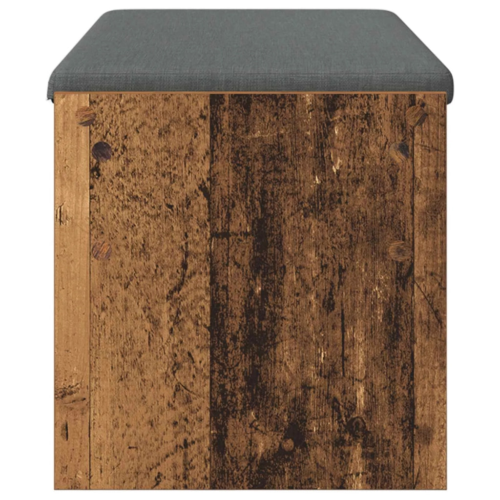 Panca per ingresso con cuscino Legno vecchio 103 x 38 x 40 cm