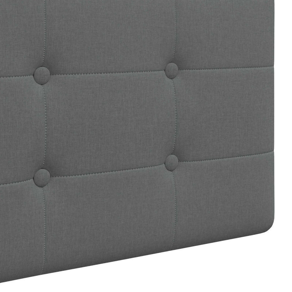 Testiera | Testata sospesa Con luce LED Grigio Scuro Tessuto