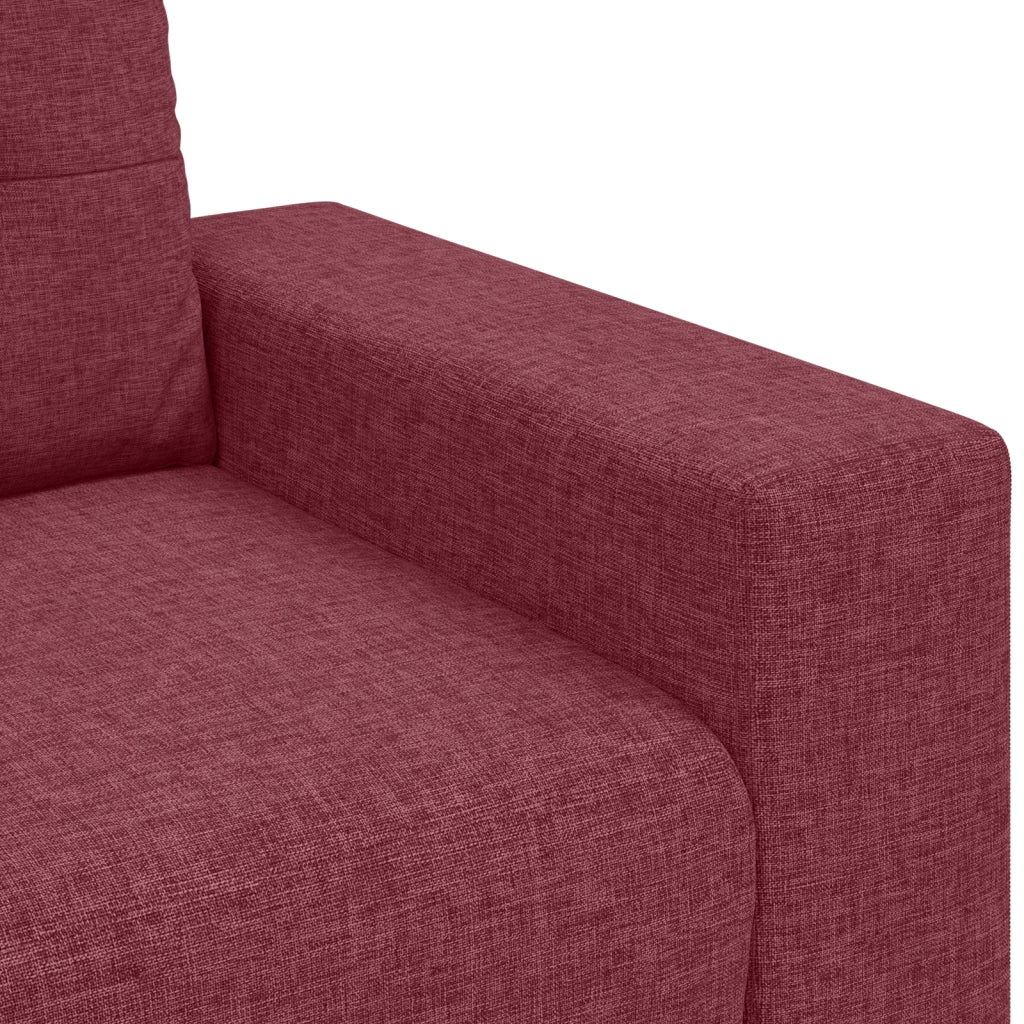 Set di divani 2 pcs Rosso Vino Tessuto 3324713