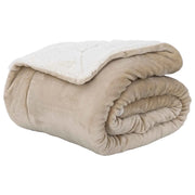 Coperta Beige 240 x 270 cm Panno