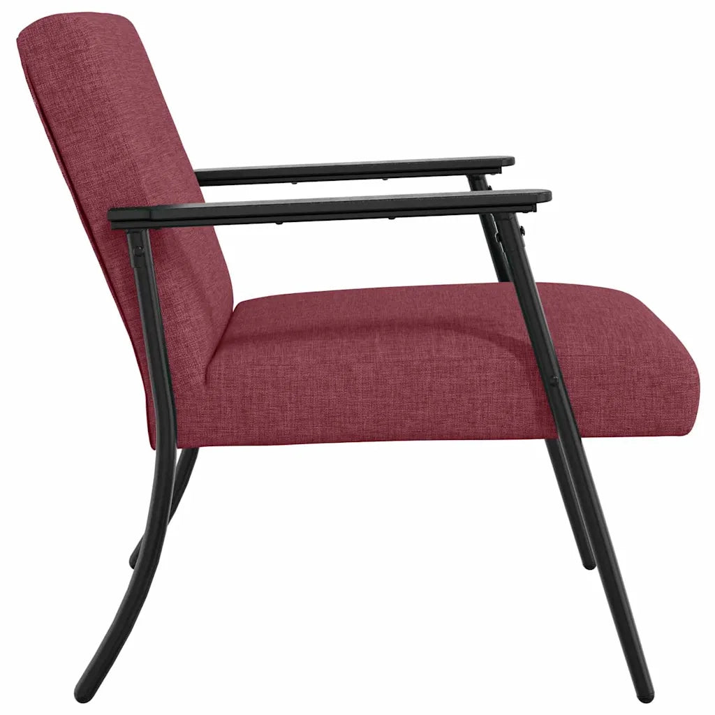 Poltrona | Sedia Relax Rosso Vino Tessuto