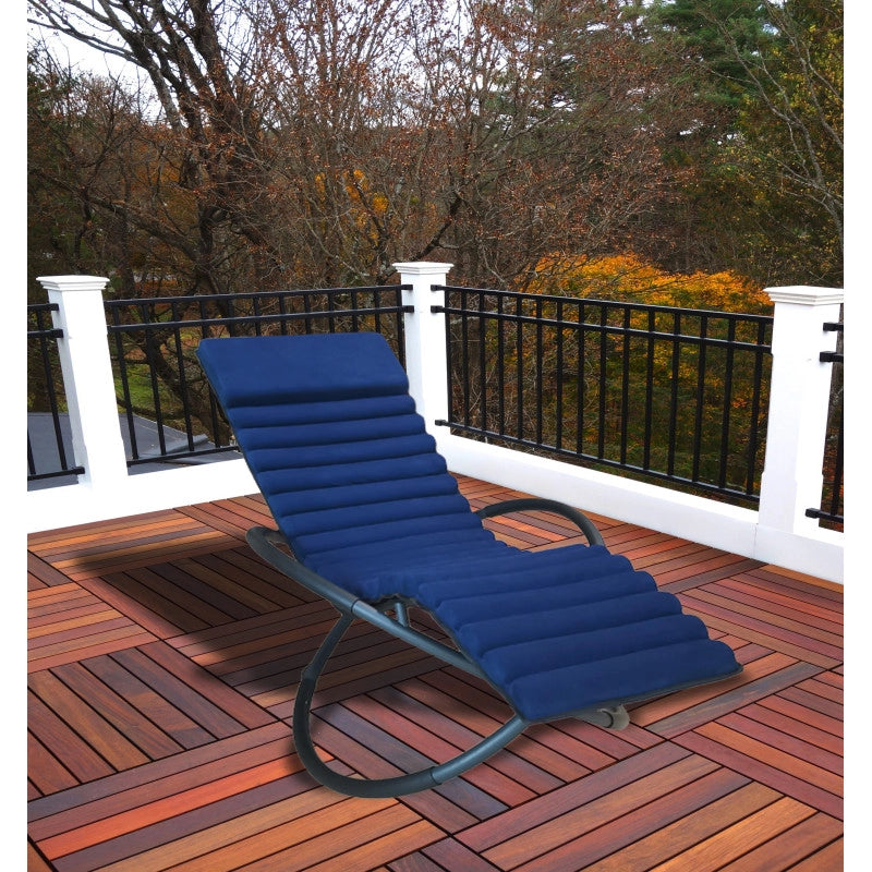 Lettino prendisole SWING LUXE MONACO - Blu