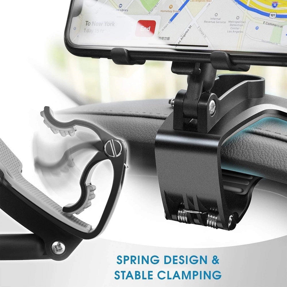 Trade Shop - Supporto Per Cellulare Da Auto Girevole A 360° Per Smartphone Da 4 A 7 Pollici -