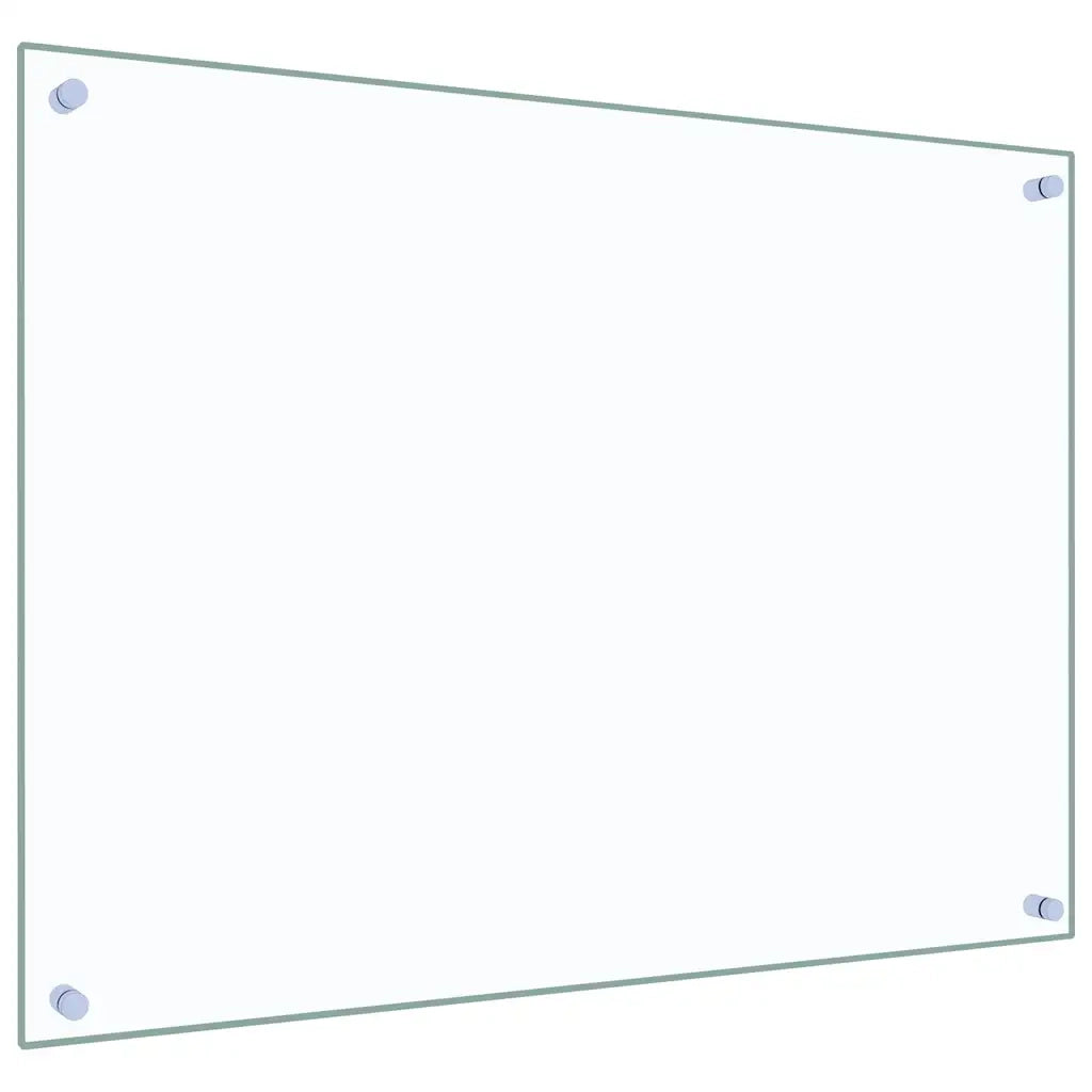 Paraschizzi per Cucina 2 pz Trasparente 80x60cm Vetro Temperato 3315794