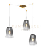 SOSPENSIONE OTTONE SAT. SPOSTABILE 3 LUCI CROMO 1164OS-S3 S-CR