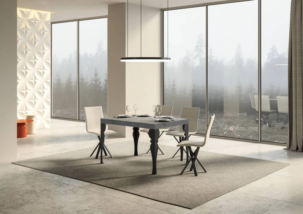 Tavolo Allungabile 140-224x80x77 cm Paxon Cemento