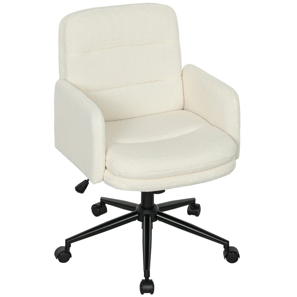 Sedia da Ufficio con Braccioli e Stoffa ¨C Zephmum ¨C Cremewei?