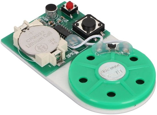 Modulo di Sostituzione del Suono - DIY Modulo di Suono - Tasto Professionale con Adesivo - 25 Secondi - Adatto per Carte di Auguri - Innovativo Kit di Montaggio