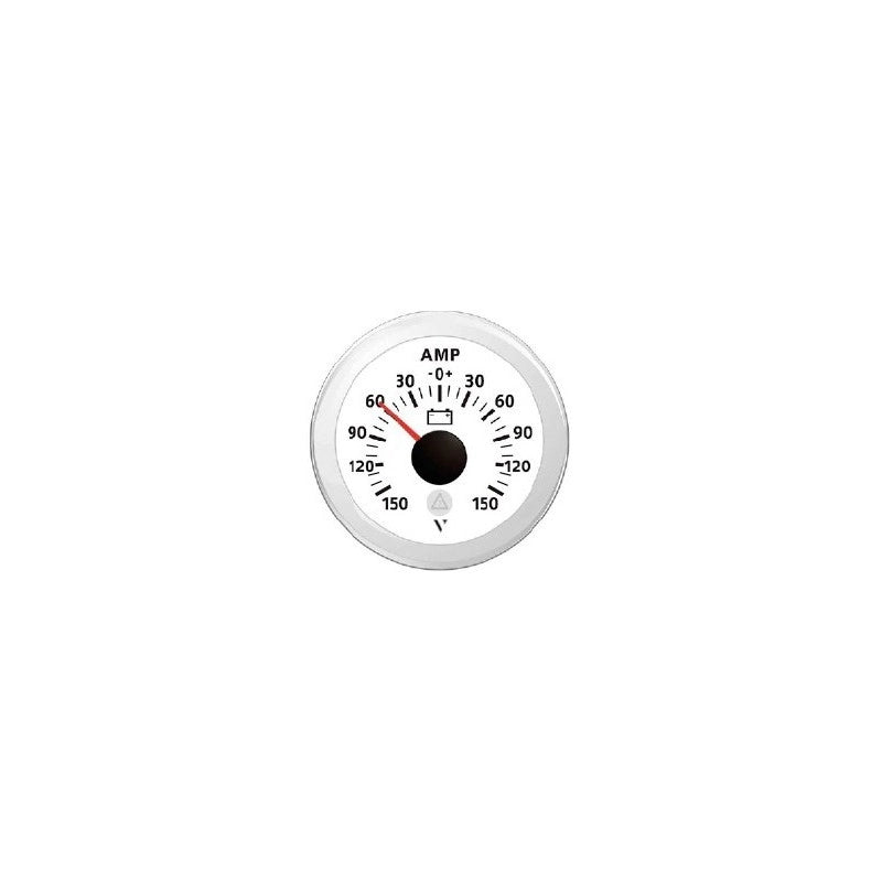 SHUNT 60A AMPEROMETER BLACK SCALE 150/0/150 AMP 12/24V