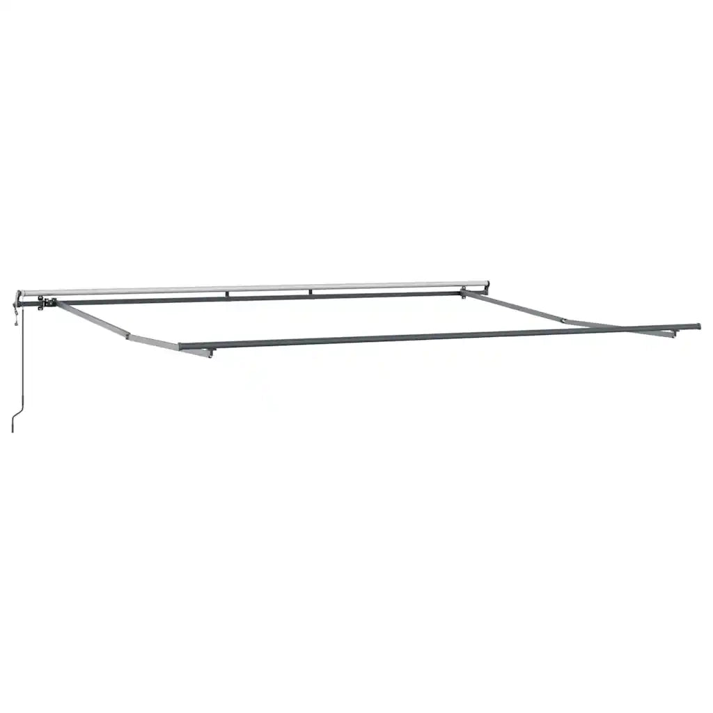 Tenda Sole Retrattile Automatica Antracite e Bianco 400x300 cm 3310232