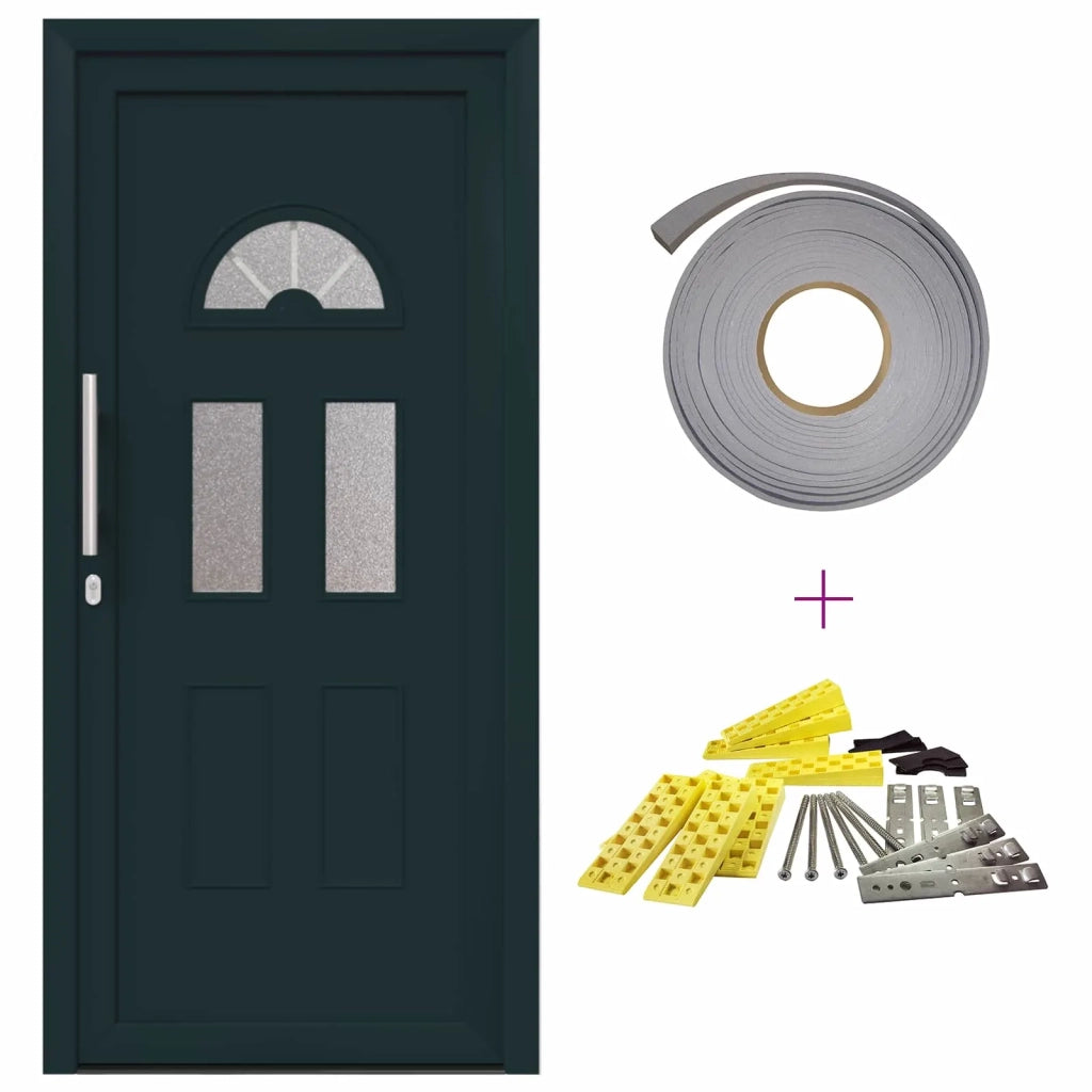 Porta Frontale Antracite 88 x 200 cm PVC 3445704