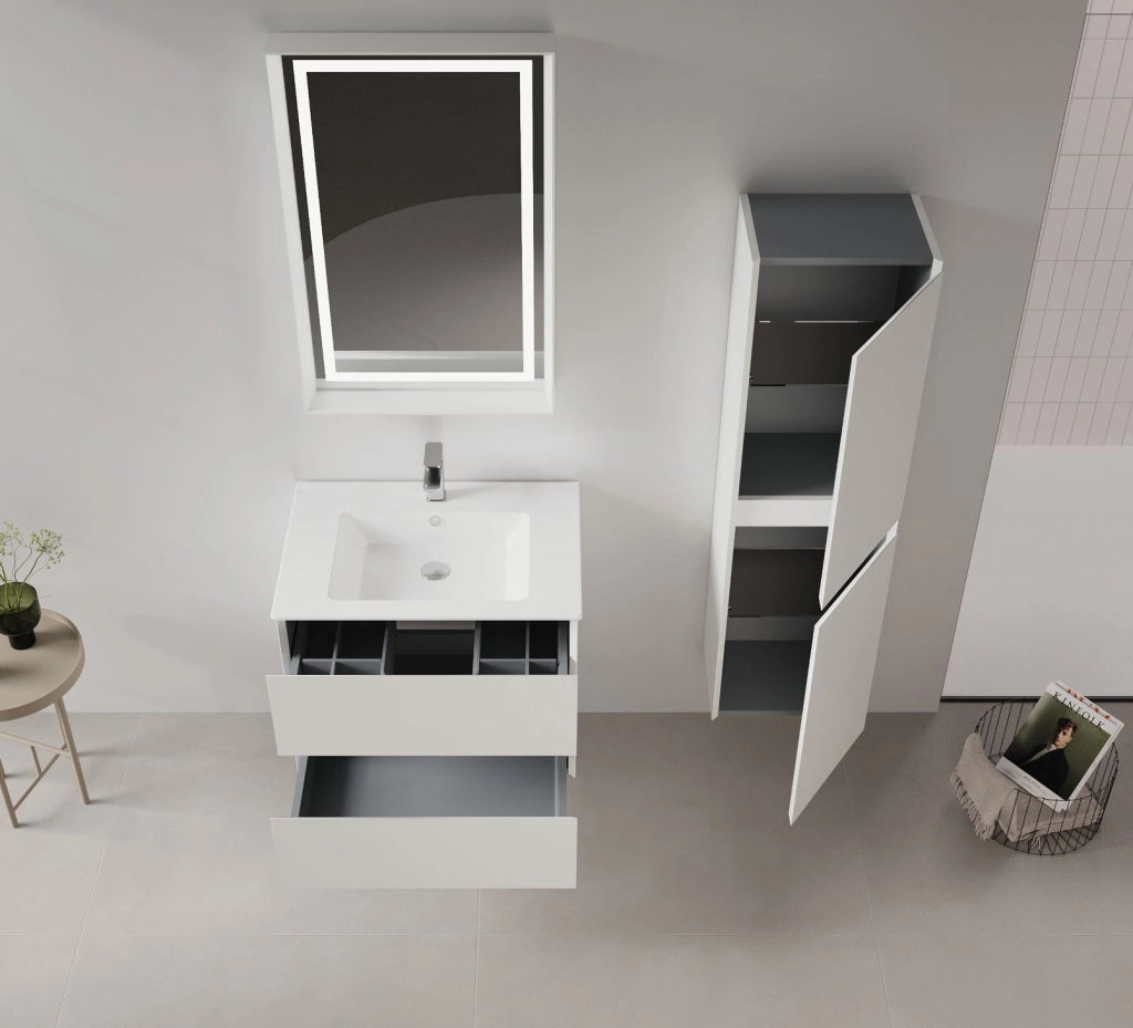 Mobile lavabo "Nest 71 v2" - 71 x 51 x 55 cm - Cashmere opaco