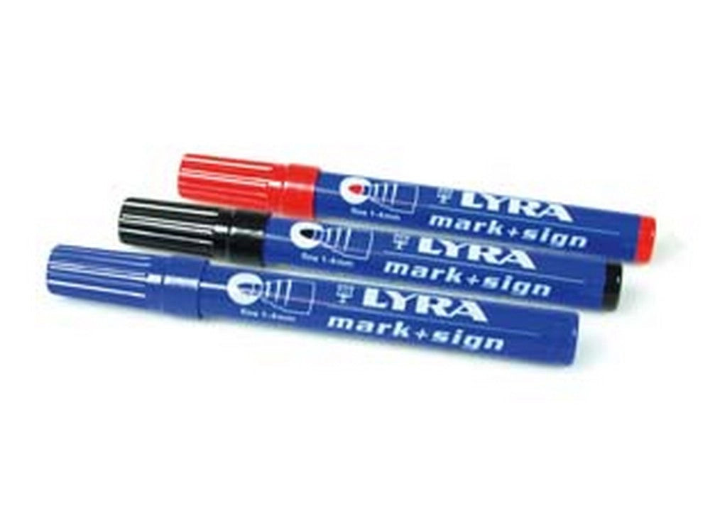 10pz pennarello permanente punta tonda fine marker - rosso cod:ferx.fer242530