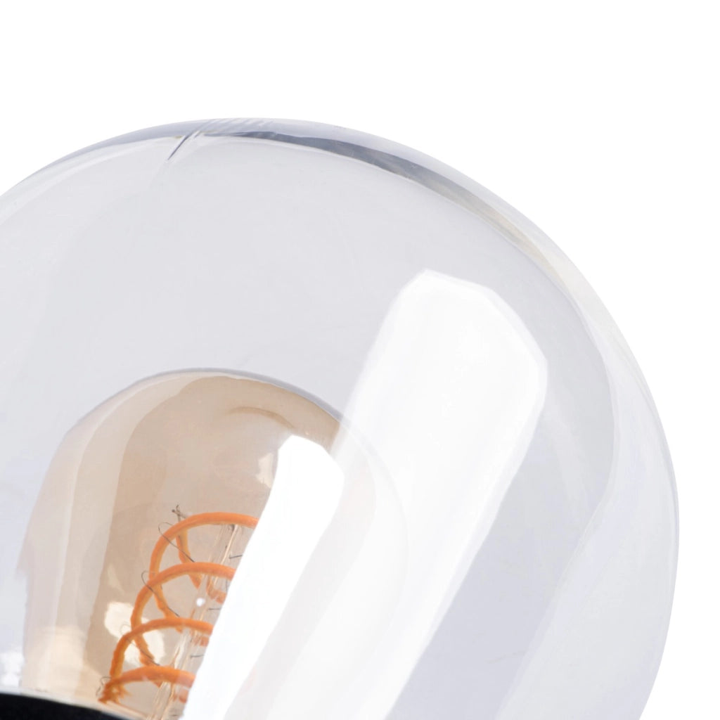 Applique esterna nera alluminio/vetro E27 15W Liego Kanlux