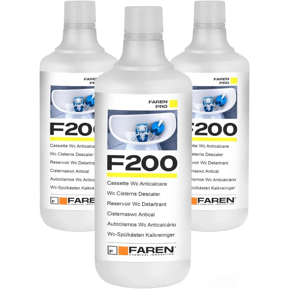 Faren f200 disincrostante anticalcare per cassette wc 1 lt 3 pezzi