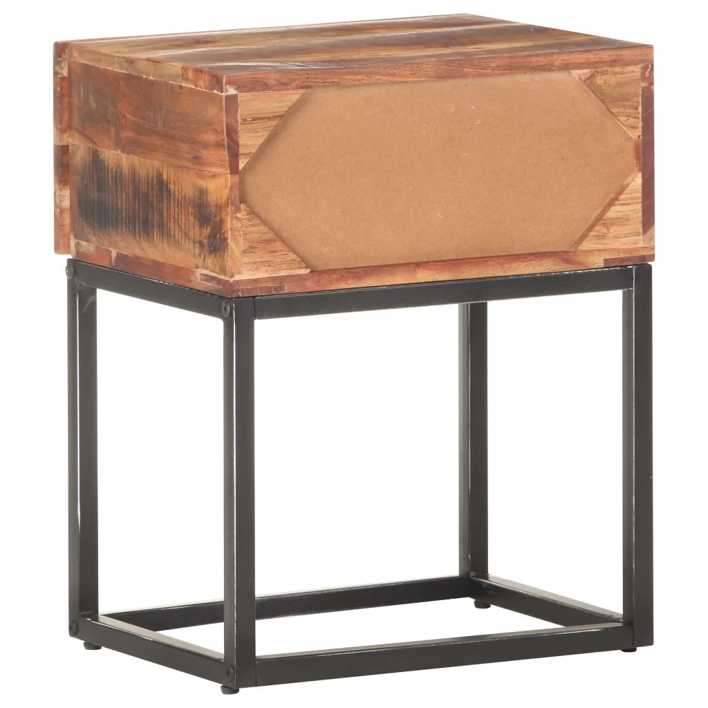 Comodino 40x30x50 cm in Legno di Acacia Grezzo 320915