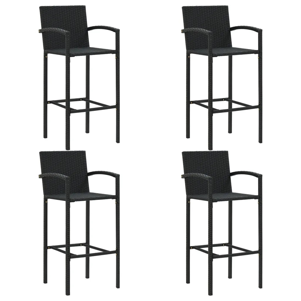 Set Bar da Giardino 5 pz Nero 3067956