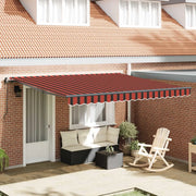 Tenda Retrattile arancione e marrone 400 × 350 cm 3330741