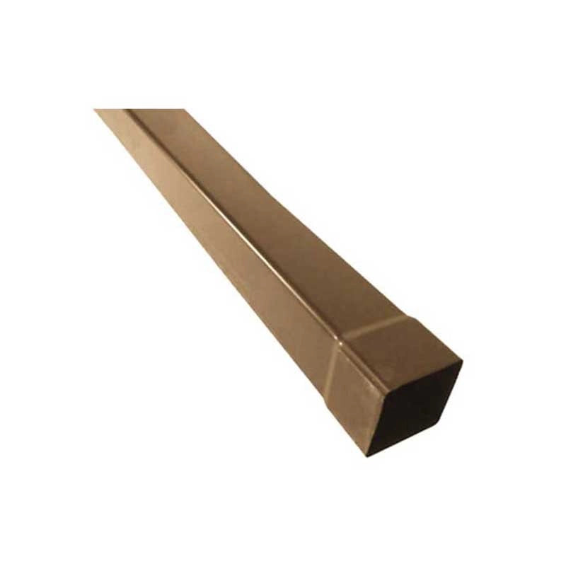 Tubo in pvc marrone/grigio quadro : Colore - Marrone, Diametro - 80x80 Quadro, Metri Lineari - 1 metro