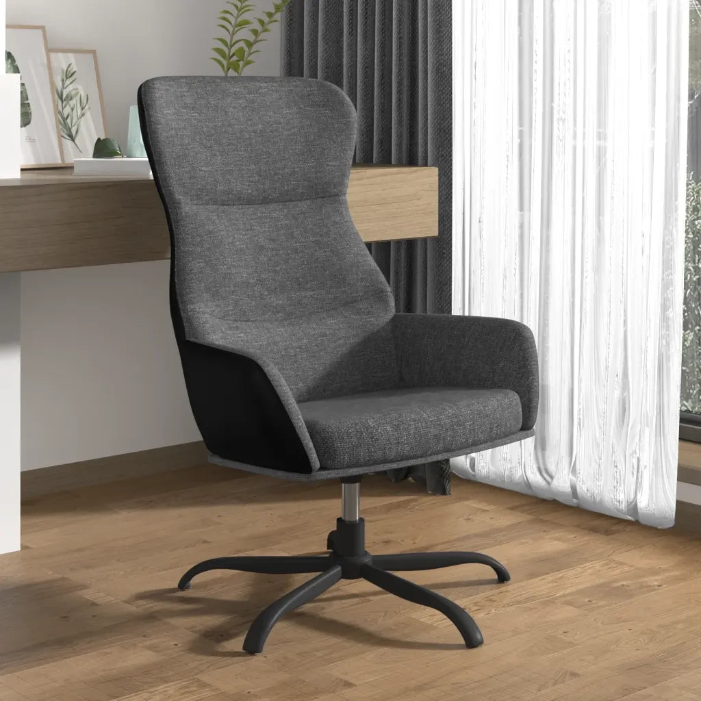 Sedia Relax Grigio Chiaro in Tessuto 341091
