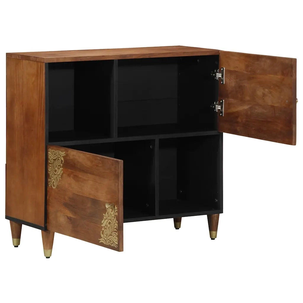 Credenza Marrone 80 x 33 x 75 cm Legno di mango massello 4018763
