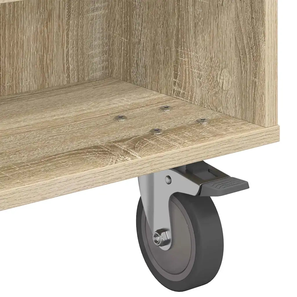 Tavolino con Ruote Rovere Sonoma 90 x 50 x 30 cm 891018