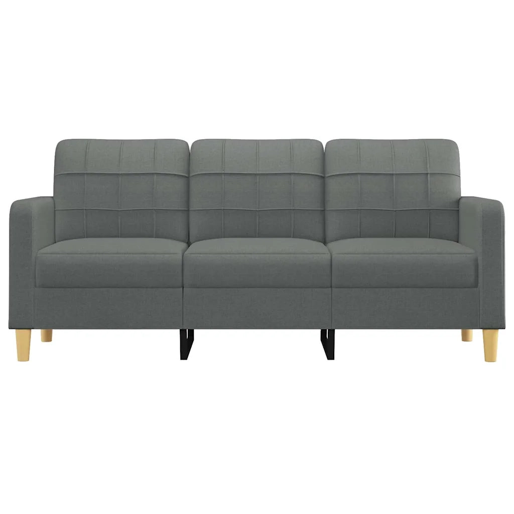 Divano a 3 Posti-Sofa 3 Posti Grigio Chiaro 180 cm in Tessuto 676162