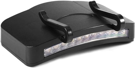 Lanterna da cappello LED - Lampada da cappello per pesca notturna e campeggio - Nero - Leggera e compatta - Adatta per escursioni