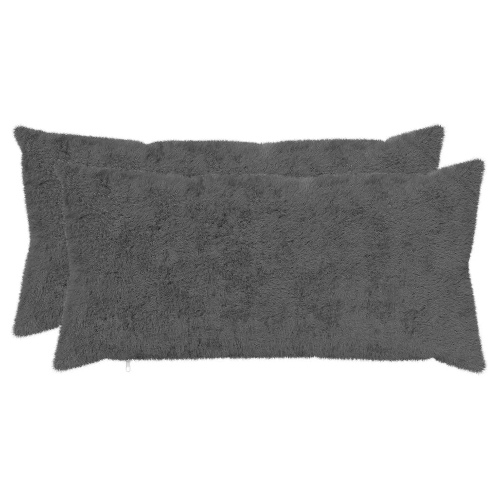 Federa 2 pz HEERLEN Grigio Scuro 40 x 80 cm 910216