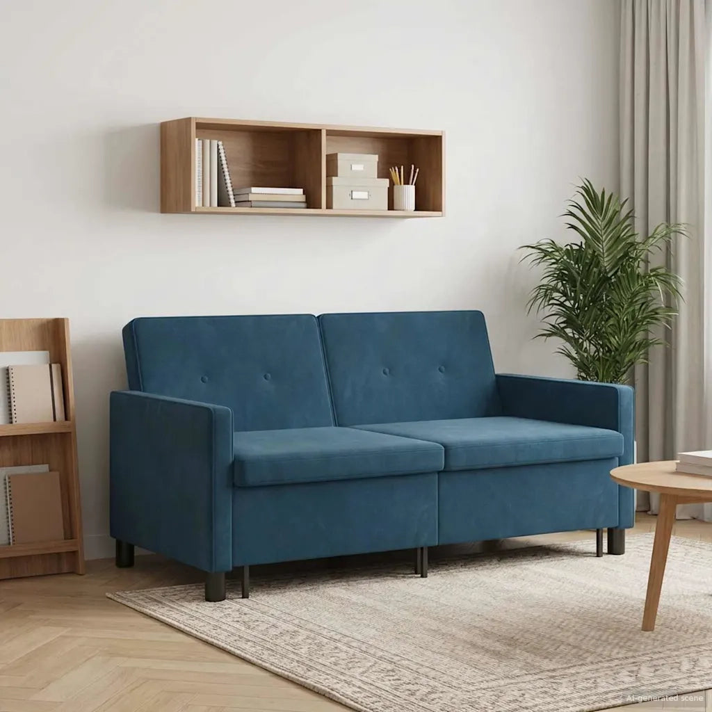 Divano letto Blu Tessuto 42033361