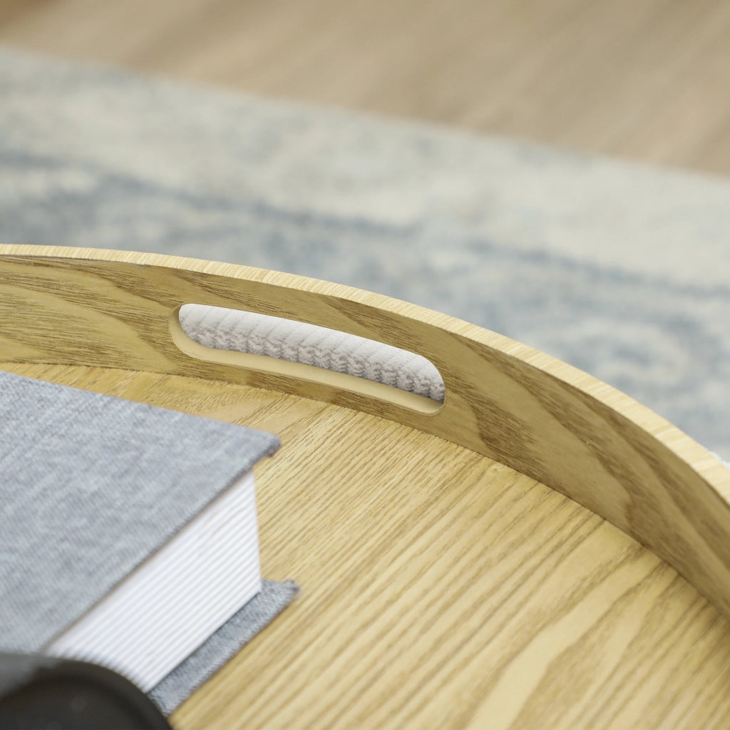 Pouf Contenitore Rotondo in Tessuto ¨C Minimal ¨C Cremewei?