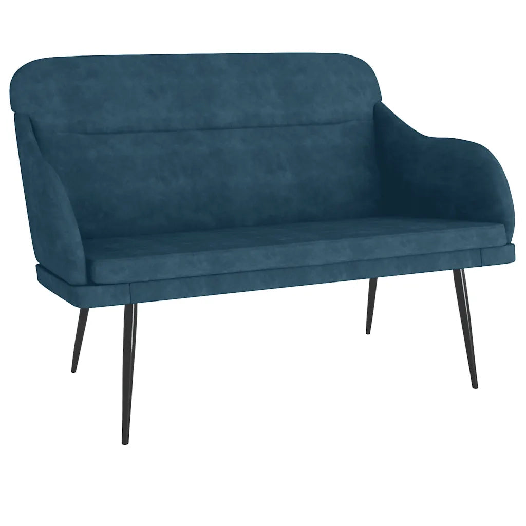 Panca Blu 110x76x80 cm in Velluto 351453