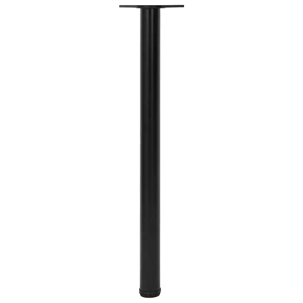 Set Gambe Tavolo Altezza Regolabile Nere 870 mm