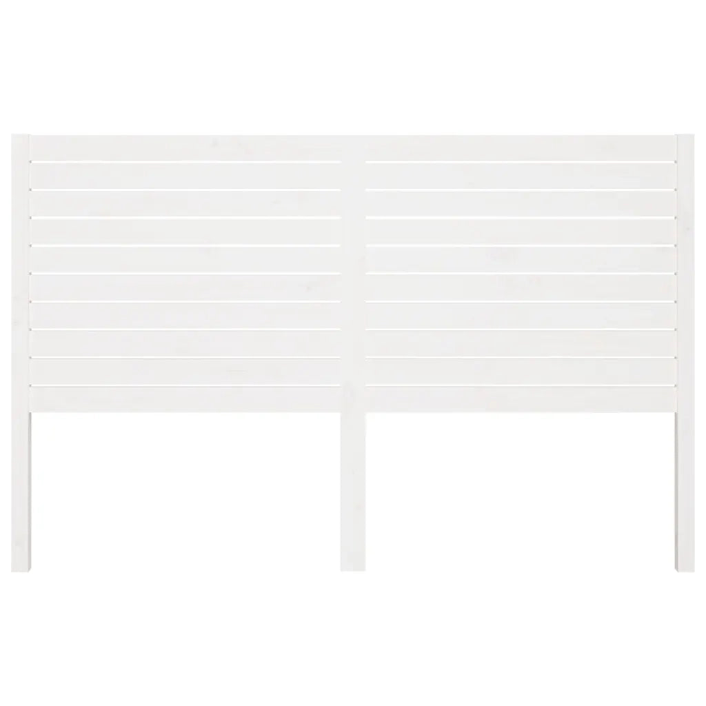 Testiera | Testata per Letto Bianca 186x4x100cm in Legno Massello di Pino