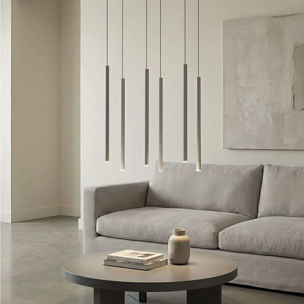 Lampada a sospensione SELTER 6xG9 grigio metallo Emibig