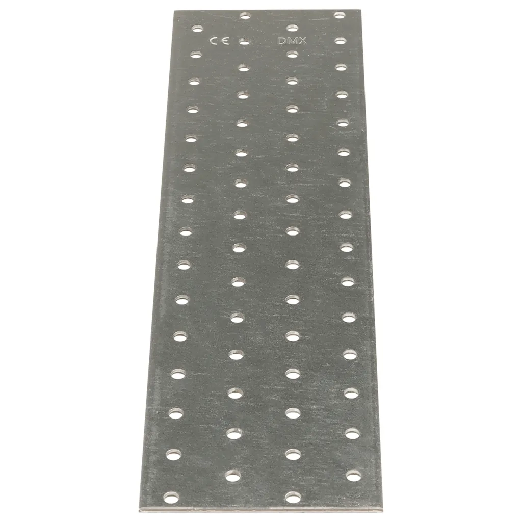 Piastre Forate 20 pz 2 mm 300x80 mm Acciaio Zincato 155542