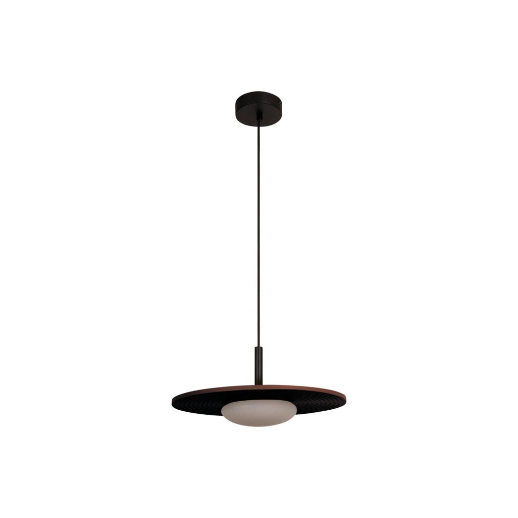 Lampada a sospensione CARMINO LED 8W terracotta legno