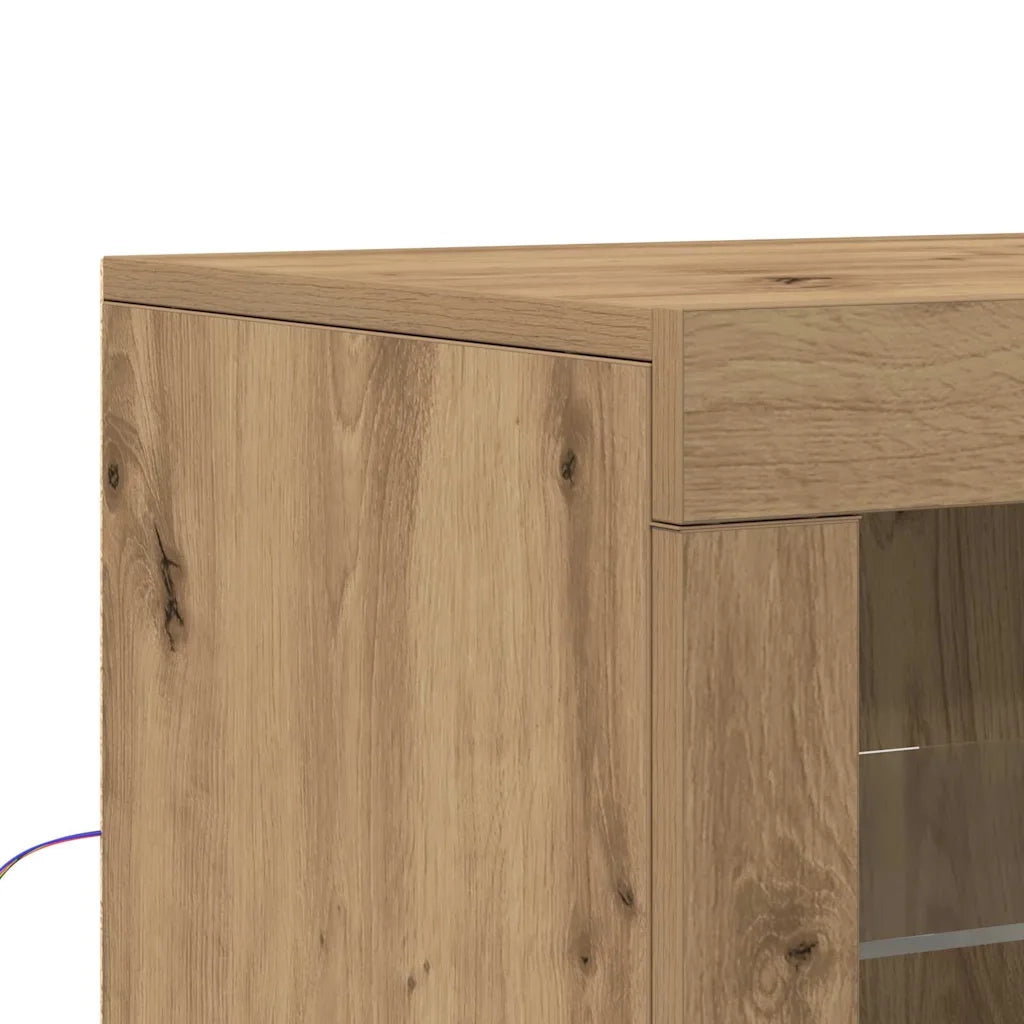 Credenza | Madia LED 2 pcs Rovere artigianale 41 x 37 x 67 cm