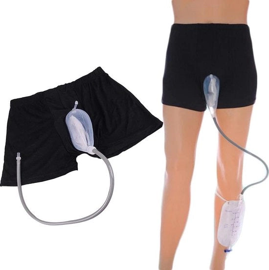 Sacca per urina portatile riciclabile per uomini e donne - sacca per la raccolta di urine inerte - sacca per la raccolta di urina con tubo di drenaggio - misura M