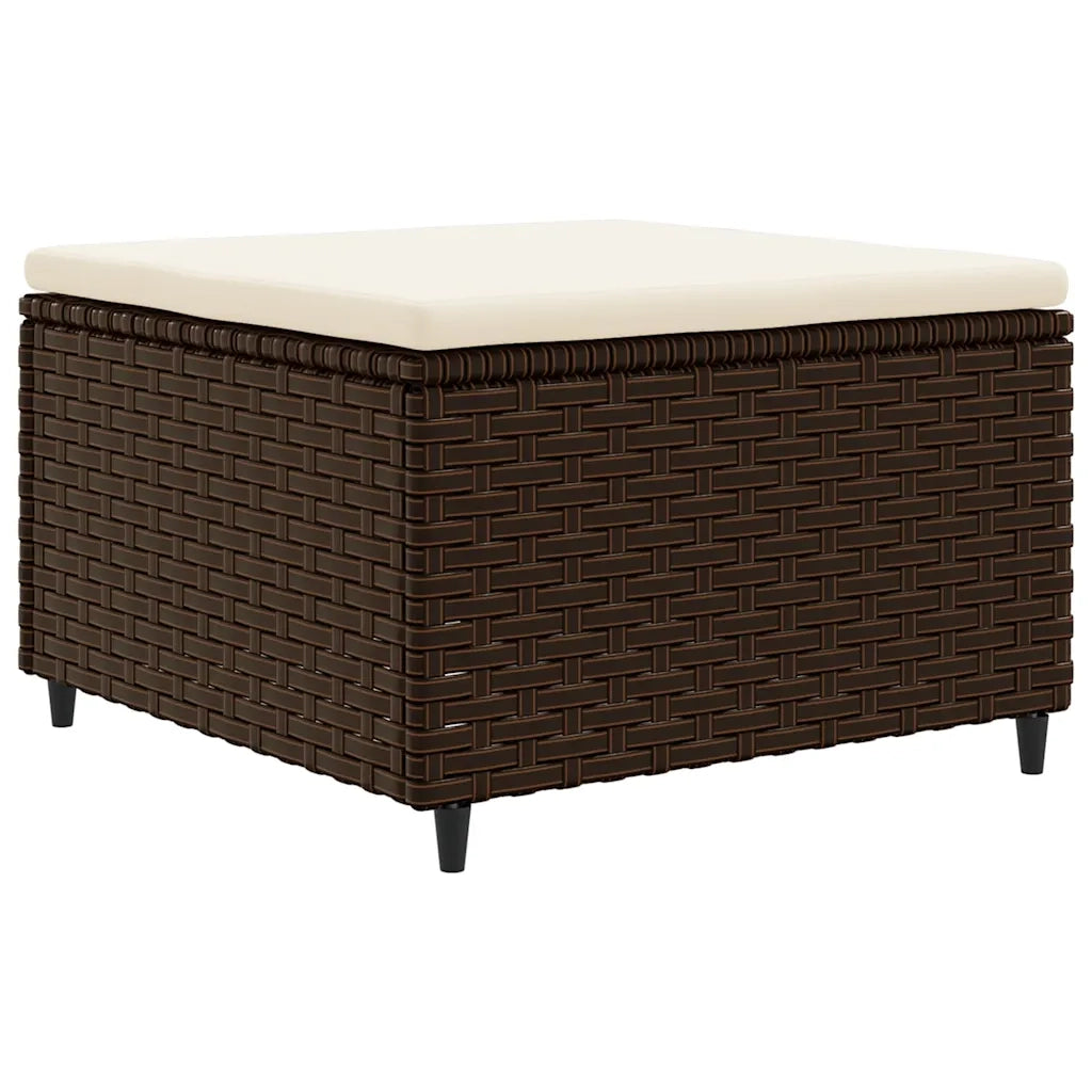 Set Mobili da Giardino 6pz con Cuscini in Polyrattan Marrone 3308065