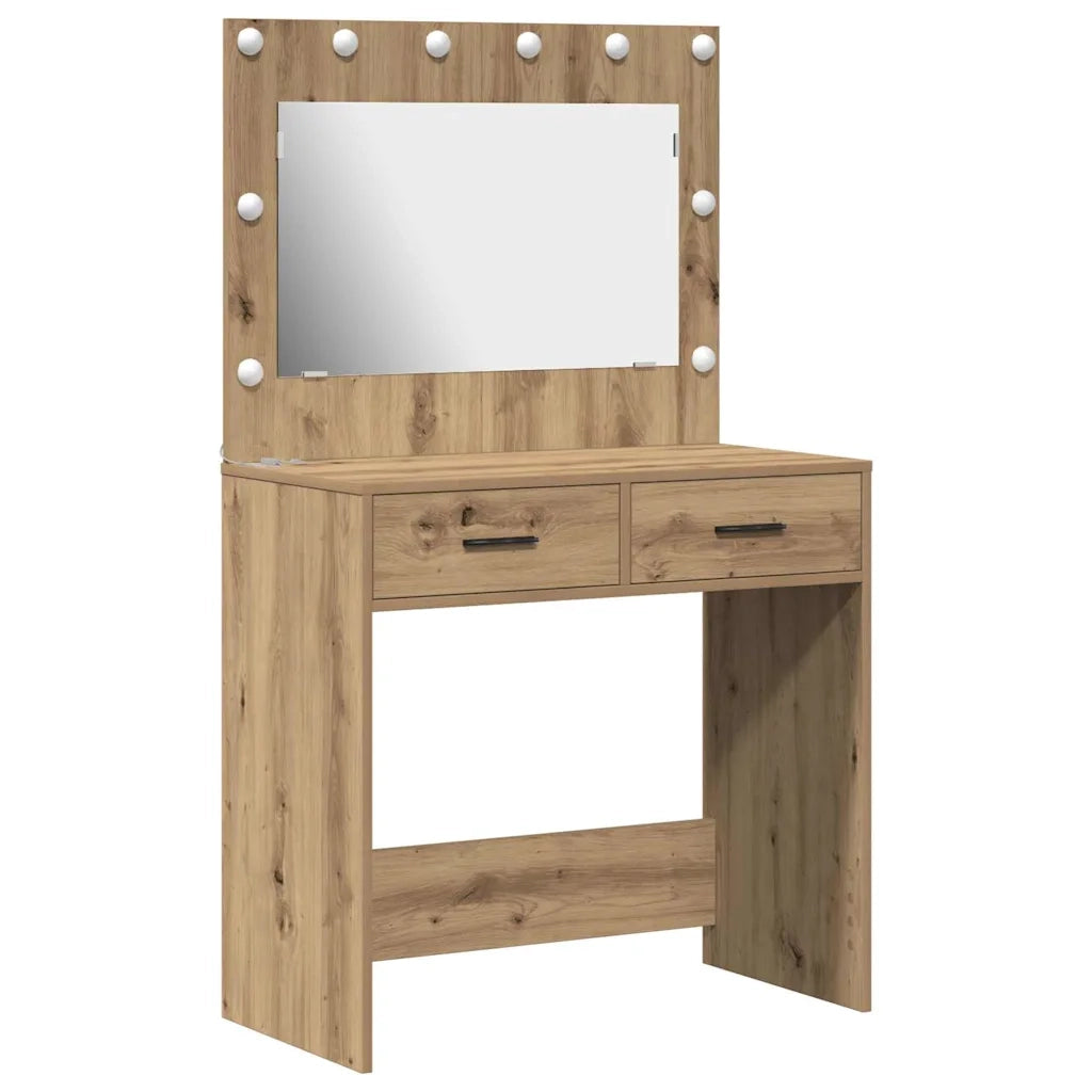 Tavolo da Trucco Rovere artigianale 78,5 x 41 x 135 cm