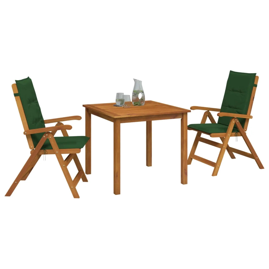 Set da pranzo da giardino 3 pezzi Naturale 3434595