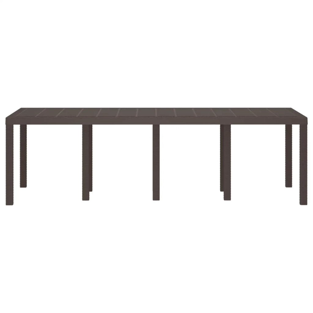 Tavolo da Giardino Marrone 250 x 100 x 73 cm polyrattan 3378517