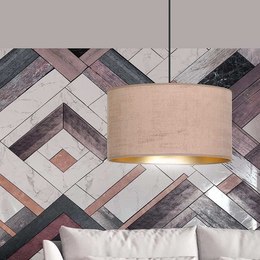 Lampada sospensione Emibig Hilde E27 Ø35 rosa oro nera
