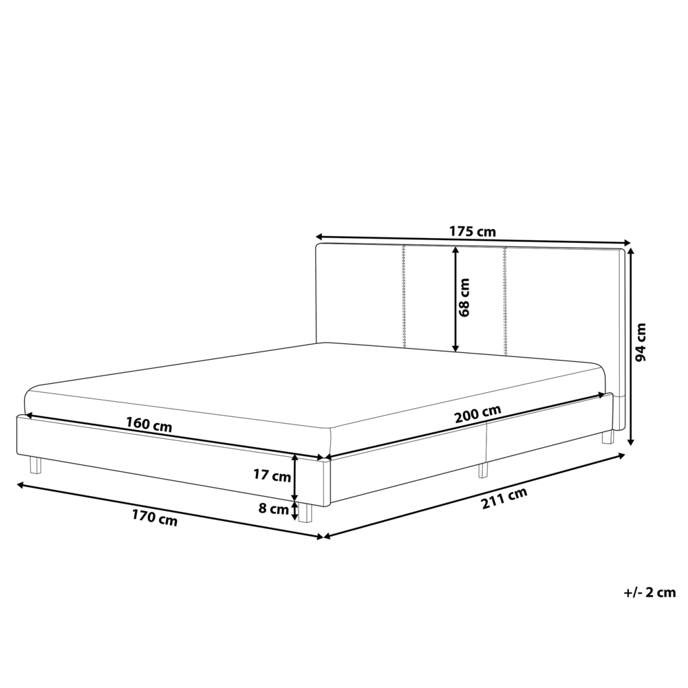 EU King Size Letto ad acqua tessuto 160 x 200 cm con materasso poggiatesta Design moderno