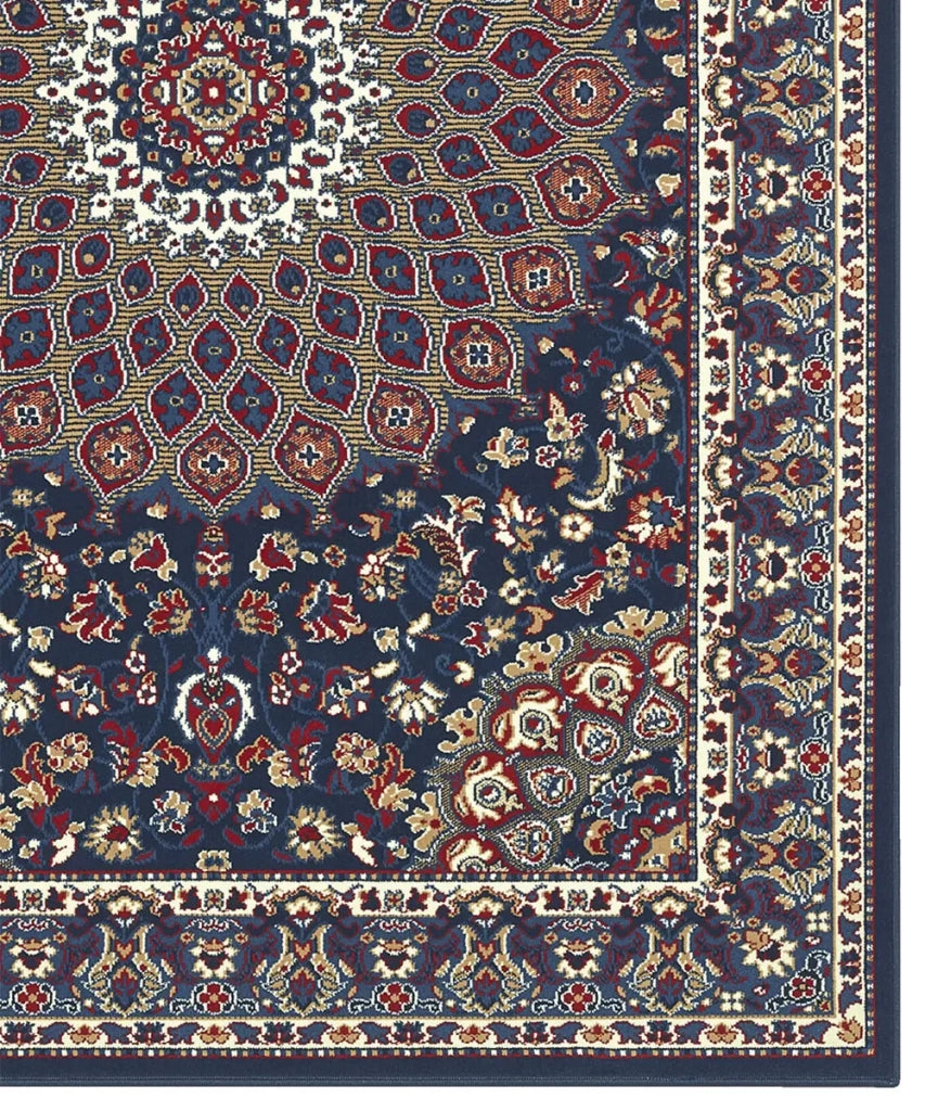 Tappeto ROYAL SHIRAZ 2082 BLU cm.240x330 arredo soggiorno salotto disegno moderno geometrico arredo casa