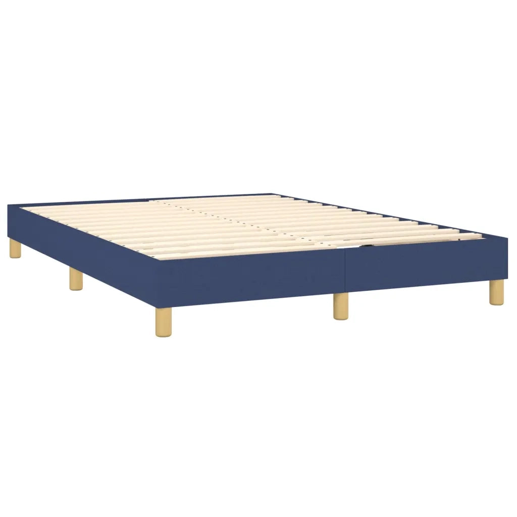 Letto a Molle con Materasso e LED Blu 140x190 cm in Tessuto 3133955