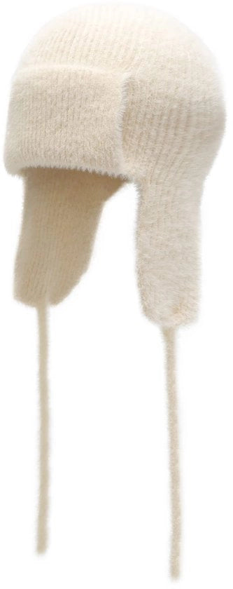 Cappello da Pilota per Donna - Berretto Trapper Caldo - Beanie Intrecciato - Copritesta - Cappello di Acrilico/Polyester soffice - Unico Taglia 55-58 cm - Cappello Invernale