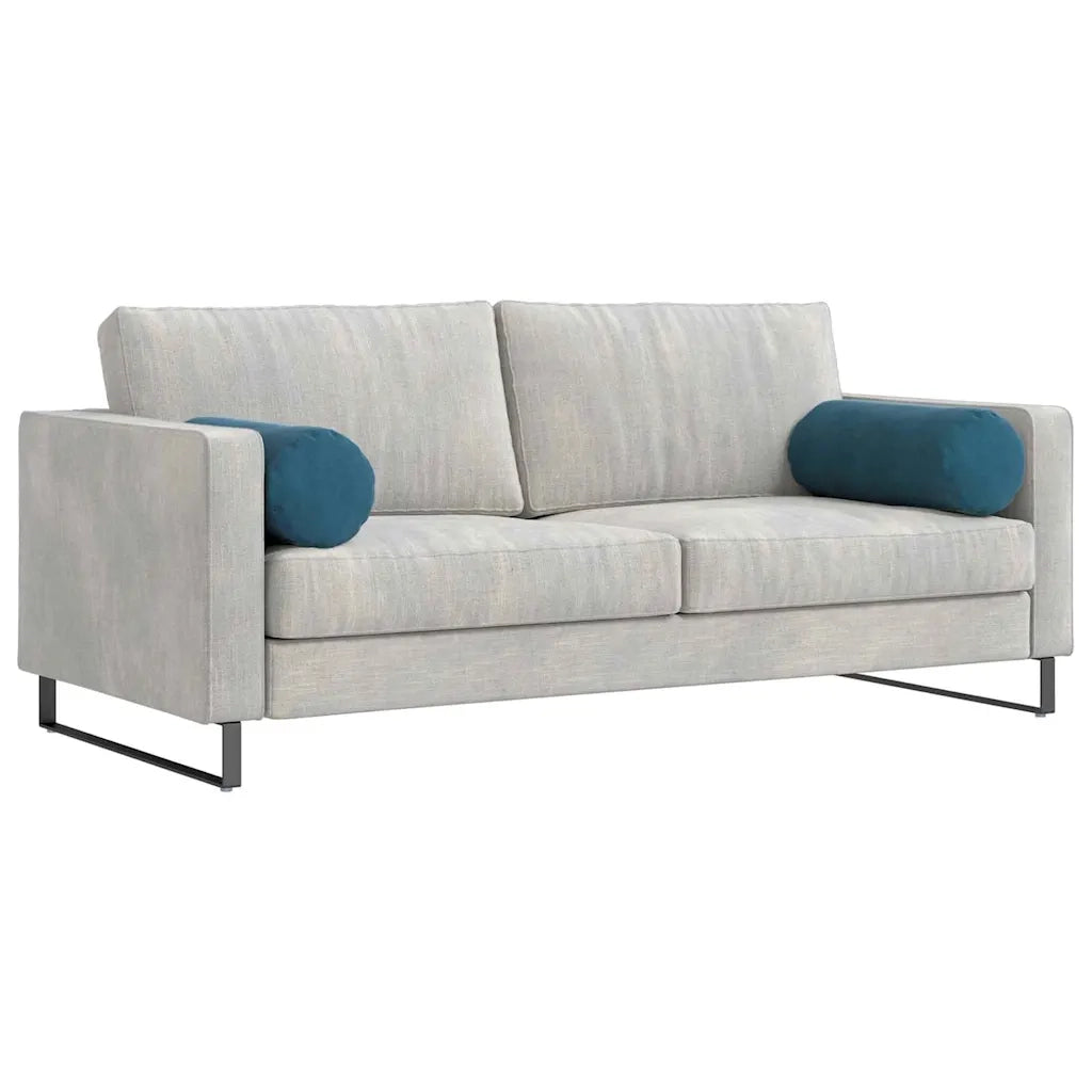 Cuscini a rullo 2 pz | Cuscini per sedie Blu ? 25 x 70 cm Tessuto in Cords