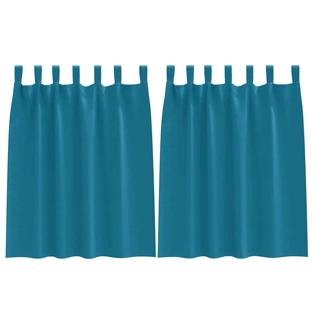 Tende Blackout con Anelli 2 pcs Turchese 140 x 140 cm 4107638